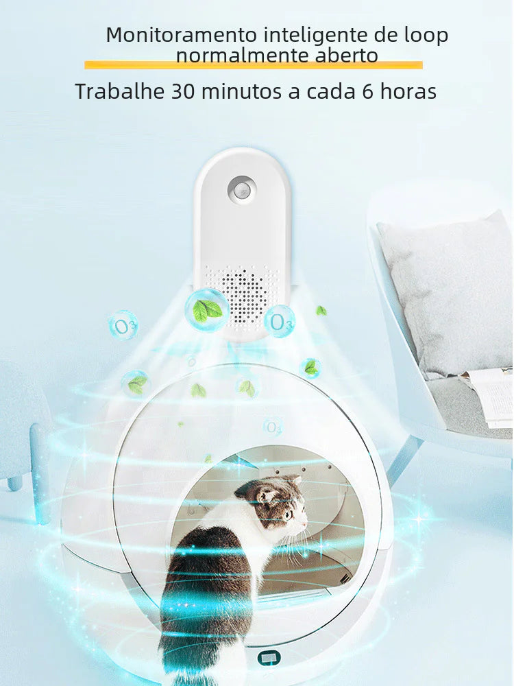 Automatic Odor Control Cat Litter Box with Enclosure
