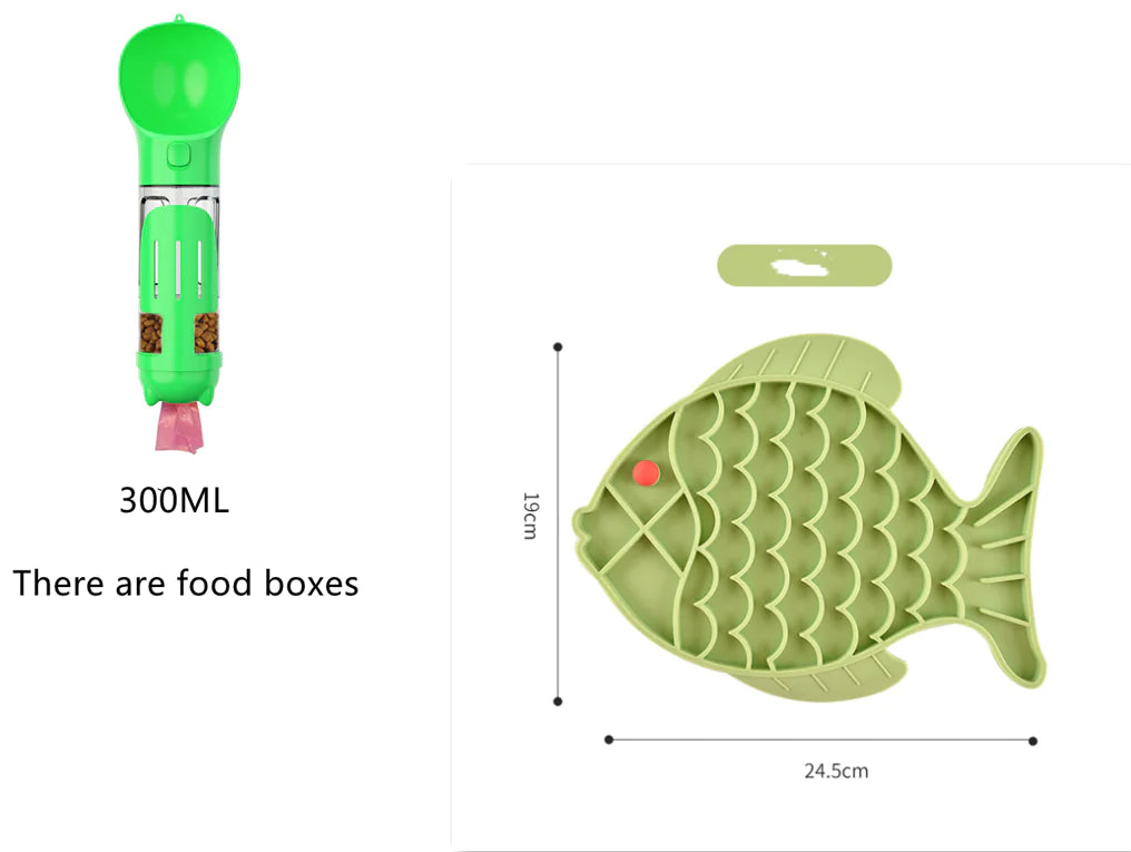 Slow Food Plate for Dogs and Pets - Silicone