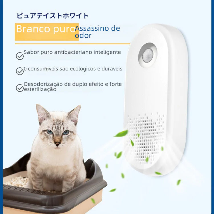 Automatic Odor Control Cat Litter Box with Enclosure