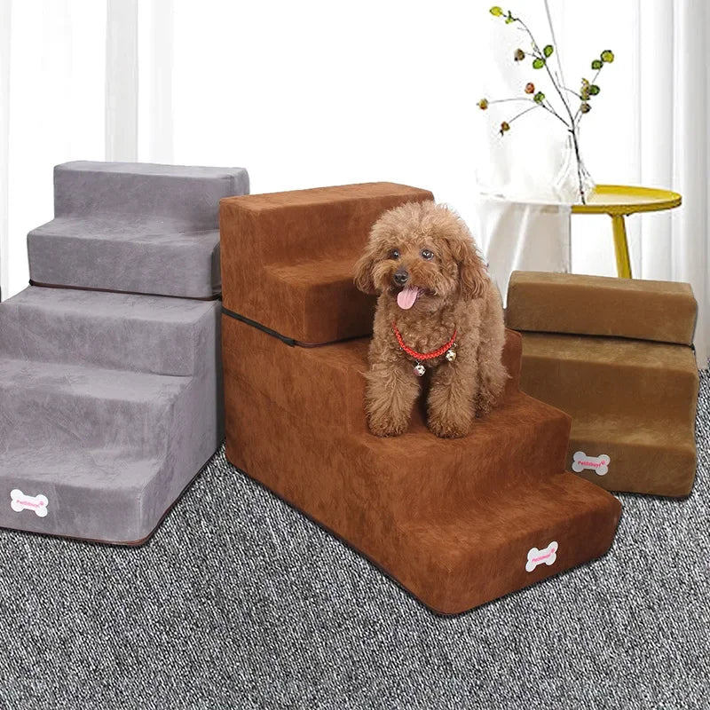 Dog Stairs 2/3 Steps Pet Stairs Dog House Detachable for Small Dog Cat Pet Ramp Ladder Anti-slip Removable Dogs Bed Stairs