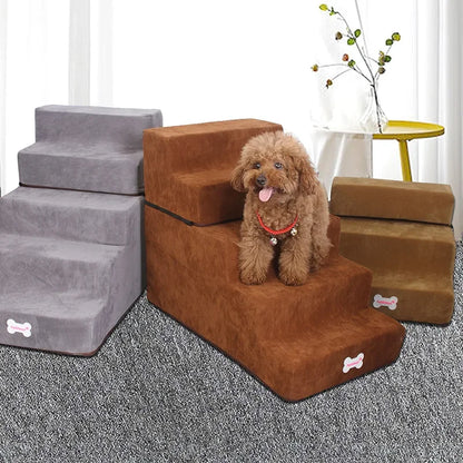 Dog Stairs 2/3 Steps Pet Stairs Dog House Detachable for Small Dog Cat Pet Ramp Ladder Anti-slip Removable Dogs Bed Stairs