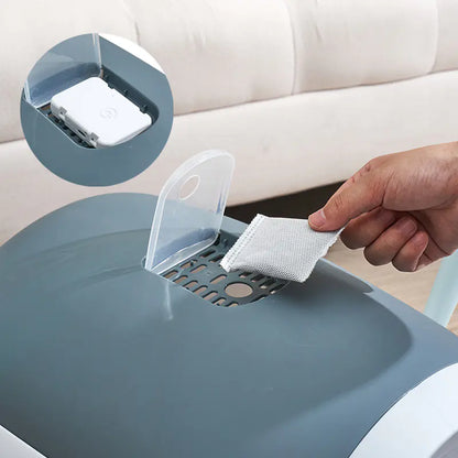 Closed Cat Litter Box with Antibacterial Features
